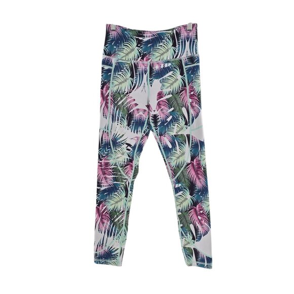 Zyia‎ Active Light N Tight Womens Size Medium Tropical Palm 7/8 Leggings - Picture 1 of 5